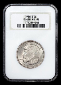 A United States 1936 Elgin Commemorative 50c Coin