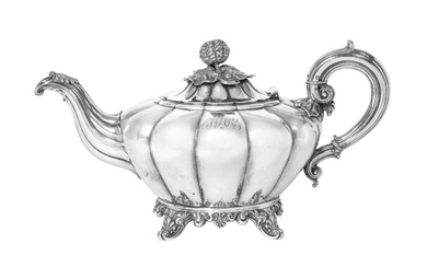 A Victorian Silver Teapot by Edward, Edward, John and William Barnard, London, 1844