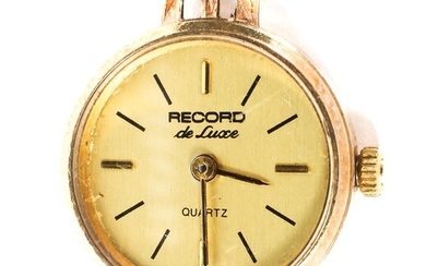 A ladies' 9ct gold Record de lux cocktail watch