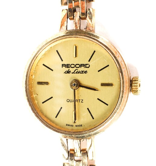 A ladies' 9ct gold Record de lux cocktail watch