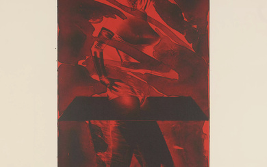 Allen Jones, British b.1937- Red feet, 1976; lithograph in colours,...