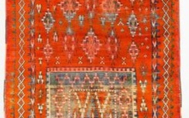 An Aït Ouaouzguite wool carpet, High Atlas, Morocco