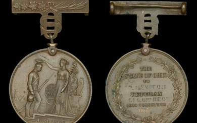 An Ohio Civil War medal awarded to Private Patrick Newton, a Veteran...
