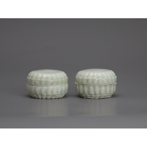 An attractive Pair of Qingbai Boxes and Covers, Southern Son...