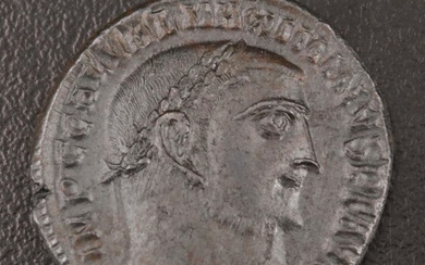 Ancient Roman Imperial Follis Coin of Maximinus II, ca. 310 A.D.