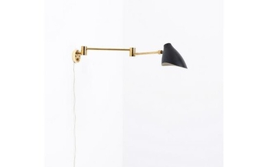 Angelo Lelii (1915-1987) Sconce Brass and lacquered aluminum Edited by Arredoluce Model created