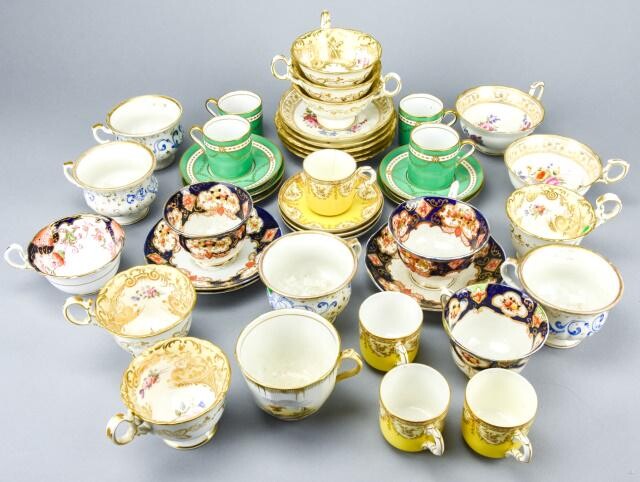 Antique Coffee Cups & Saucers Including Copeland