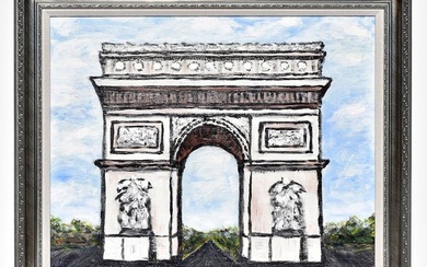 Arthur Kinslow Orginal Painting Arc de Triomphe 20 x 24 inches