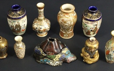 Assortment of Japanese Porcelain Cabinet Vases.