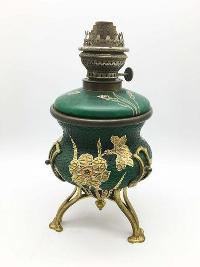 Austrian kerosene lamp in Art Nouveau style