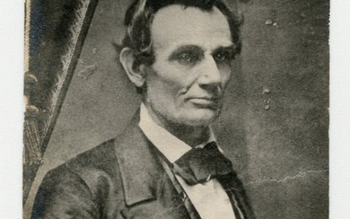 Beardless Abraham Lincoln 1858 IL Senate Debates-Era Photo, Meserve Printed & Collected