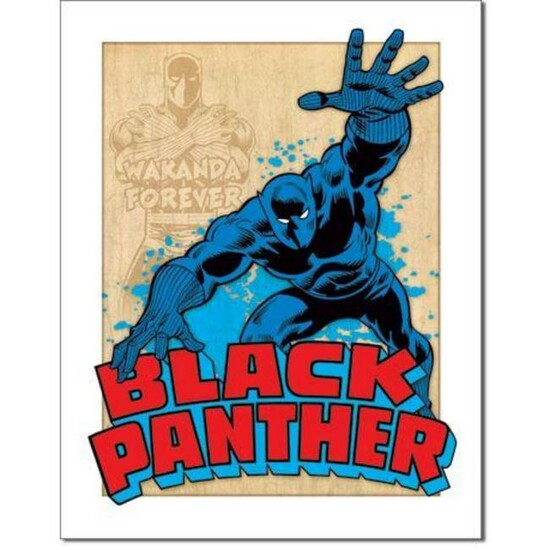 Black Panther Superhero Comics Metal Pub Bar Sign