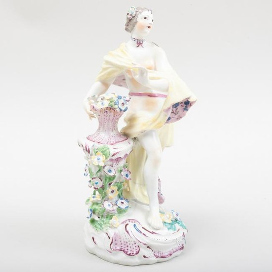 Bow Porcelain Figure of Flora