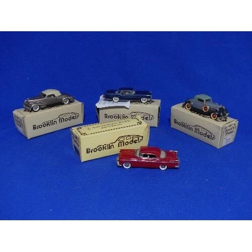 Brooklin Models; A collection of four 1:43 scale die-cast mo...