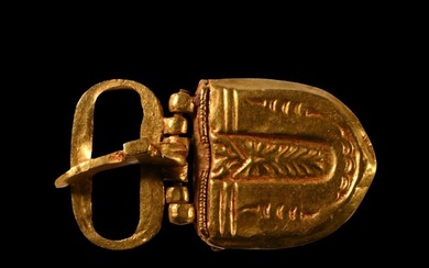 Byzantine Decorated Gold Belt Buckle