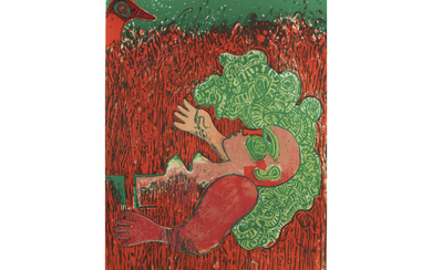 CORNEILLE (1922 - 2010) Corneille "Herbes II" lithograph printed