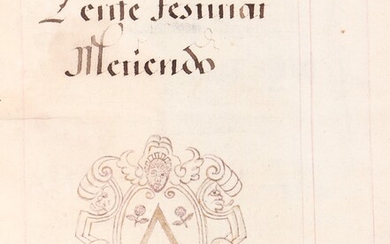 [Calligraphie]. Tardivonus, C. (17e siècle). " In libros Aristotelis. De arte Rhetorica". Manuscrit calligraphié à...