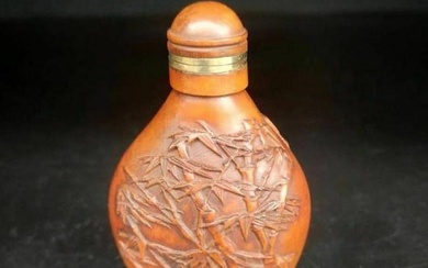 Chinese Bamboo Forest Snuff Bottle