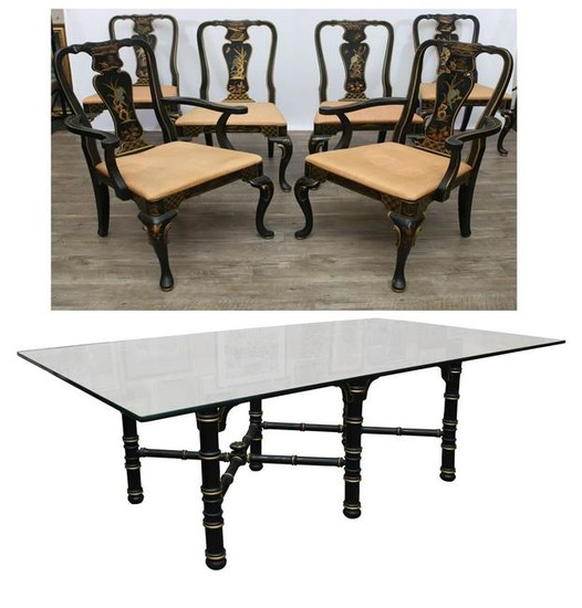 Chinoiserie Dining Table and Chairs