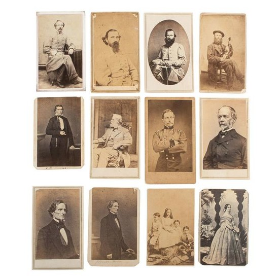 Civil War CDV Album Containing Portraits of Southern
