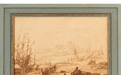 Claude Lorrain (attrib.), ink and wash on paper