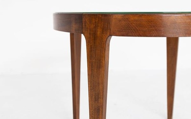 Coffee table in beech essence Italy, 1950s