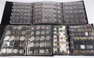 Collection with Belgian coins in 4 albums starting from 1833...