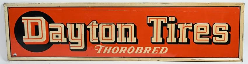 Dayton Tires Thorobred metal sign (TAC)