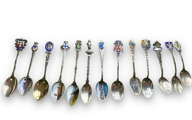 Enameled Souvenir Spoons
