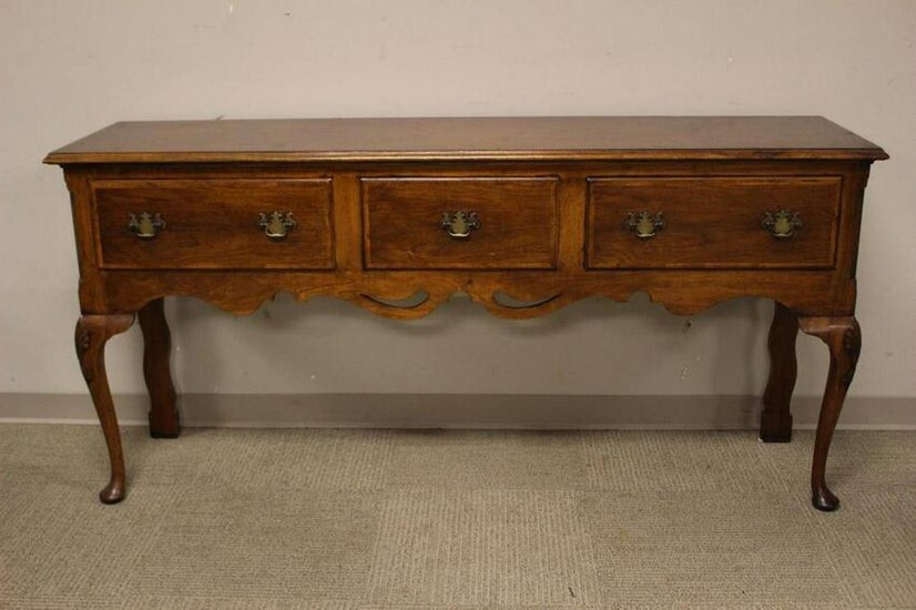 English Queen Anne Mahogany Sideboard