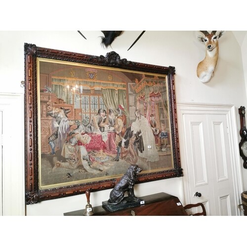 Exceptional quality tapestry depicting The Pillage and Destr...