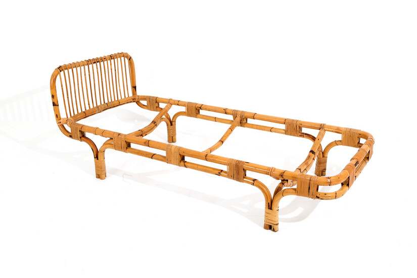 F. ALBINI and F. HELG (Attr.) Rattan single bed