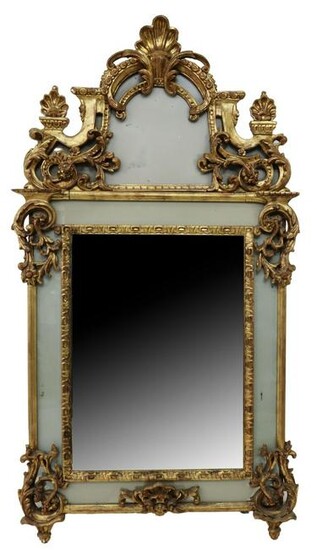 FRENCH REGENCE STYLE GILTWOOD MIRROR 66.5" X 36.5"
