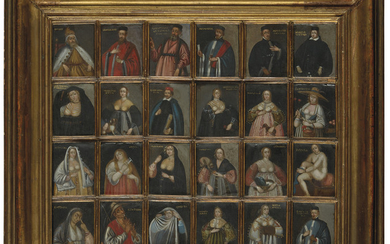 Flemish School, 16th Century, A series of twenty-four character types, depicting Venetian society