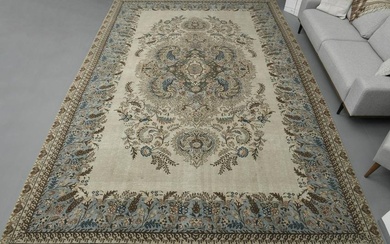 Floral Antique Hand Knotted 10x15 Oversized Living Room Rug