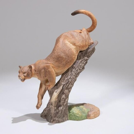 Franklin Mint Porcelain Sculpture of Cougar