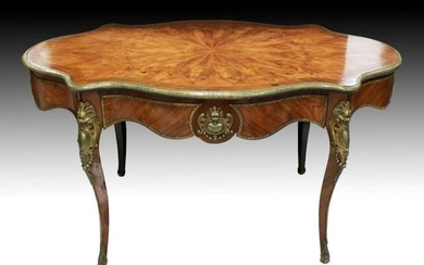 French Inlaid Center Table