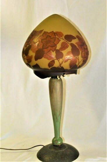 French Lamp base Original ,Art Nouveau , shade is not