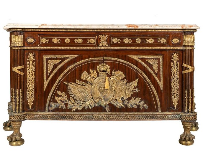 French Style Marble Top Palace Commode