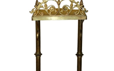French gilt bronze and brass altar stand