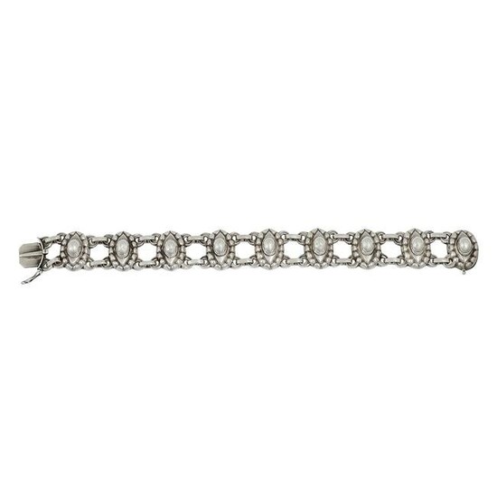 Georg Jensen bracelet with silver cabochons, #9