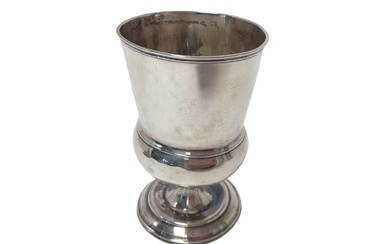 George III silver cup of baluster form on a circular pedestal base (London 1815)