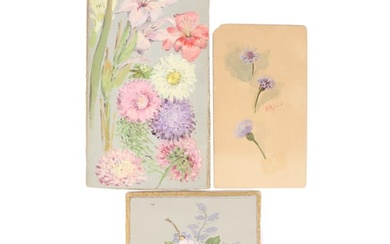 George W. Drew, New York (1875-1968), floral still lifes / floral studies, 1901, 1909, oil on canvas