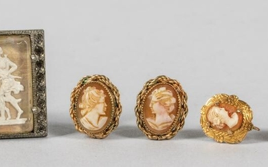 Group of Collectible Cameo Brooch