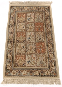 Hand-Knotted Tabriz Garden Panel Carpet