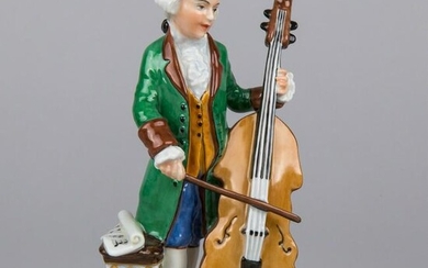 Herend Man Playing the Cello Figurine, Masterpiece