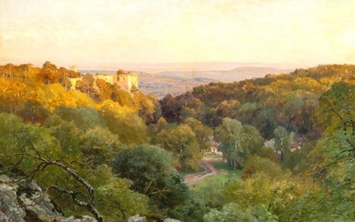Hugo Darnaut, Dessau 1850 - 1937 Vienna, View of the Merkenstein ruins