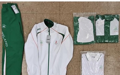 Irish Olympic Clothing: Track Suit, 1 Jacket, 1 Pants, 1 Pol...