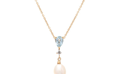 Jewellery Necklace NECKLACE, 18K gold, cultured pearl approx. 8 m...