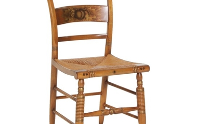 L. Hitchcock Gilt-Stenciled Fancy Side Chair